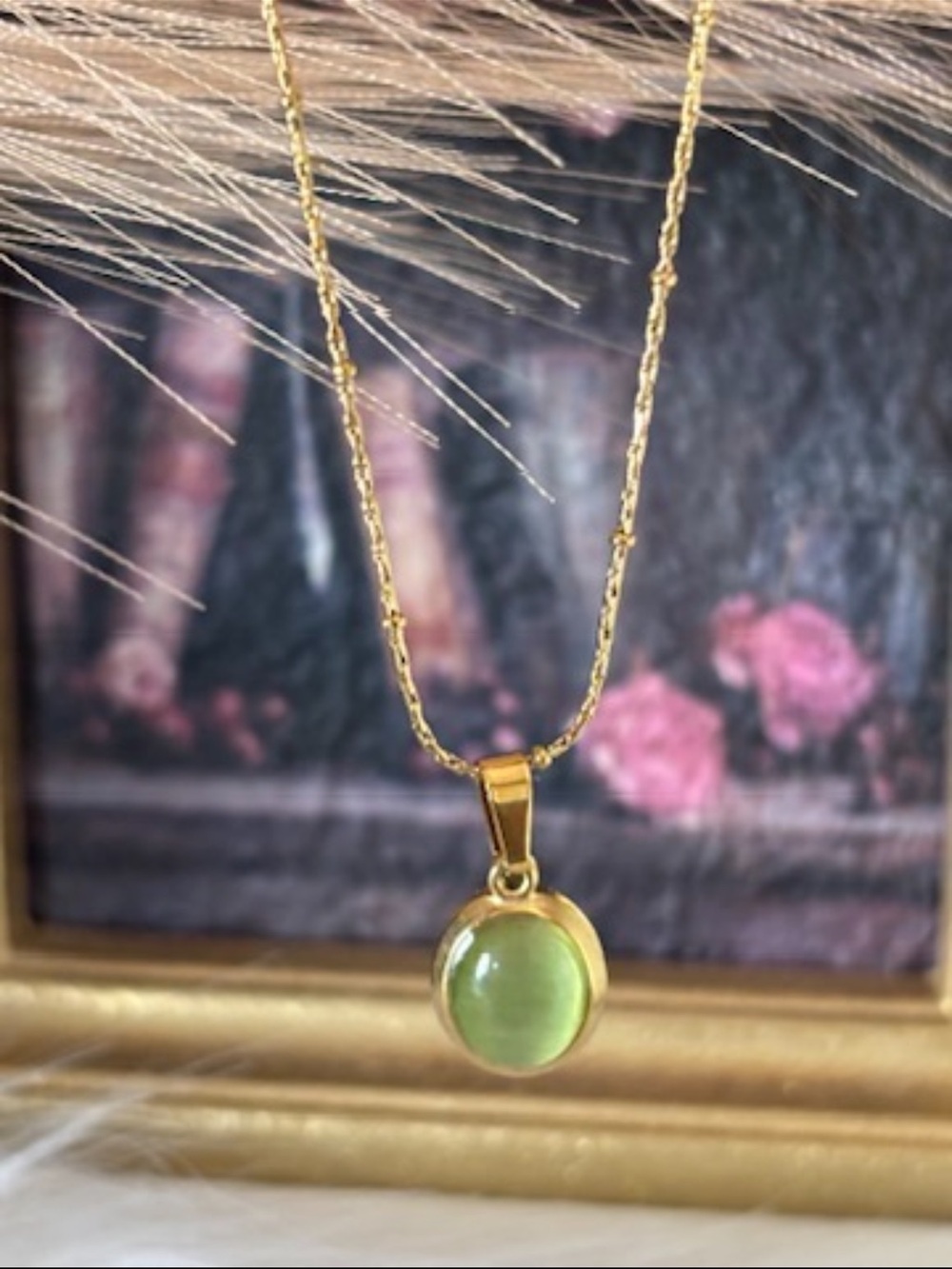 ❗️FIRM SALE❗️Gold Plated Opal Dainty Necklace